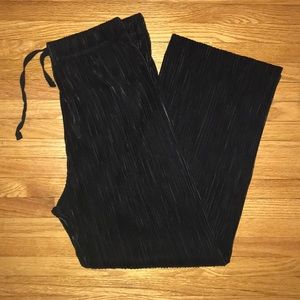 Black Slinky Wide Leg Pants